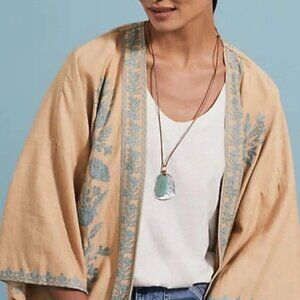 J. JILL Floral Embroided Jacket S/L $109